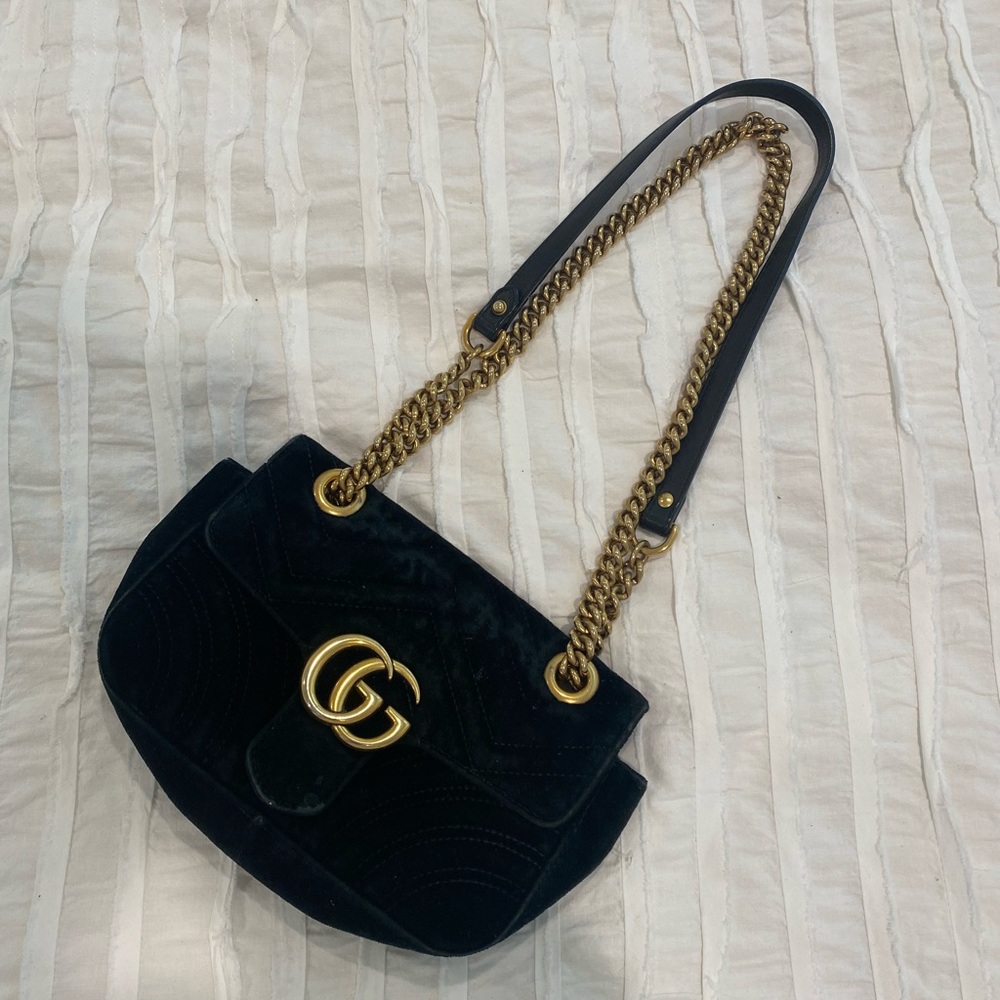 Gucci Velvet Marmont Crossbody